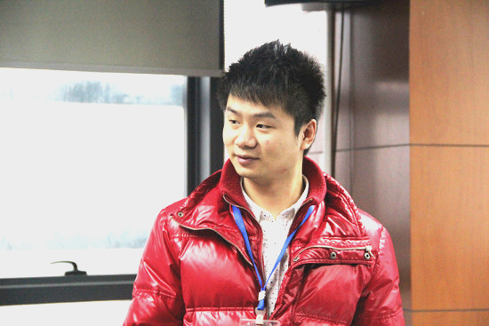 集裝箱活動房公司的營銷總監蘇琳為大家講述會議主旨 